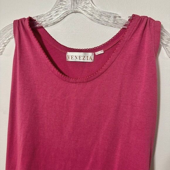 Venezia Women's Pink Tank Top - Size L (large) - Picture 2 of 6